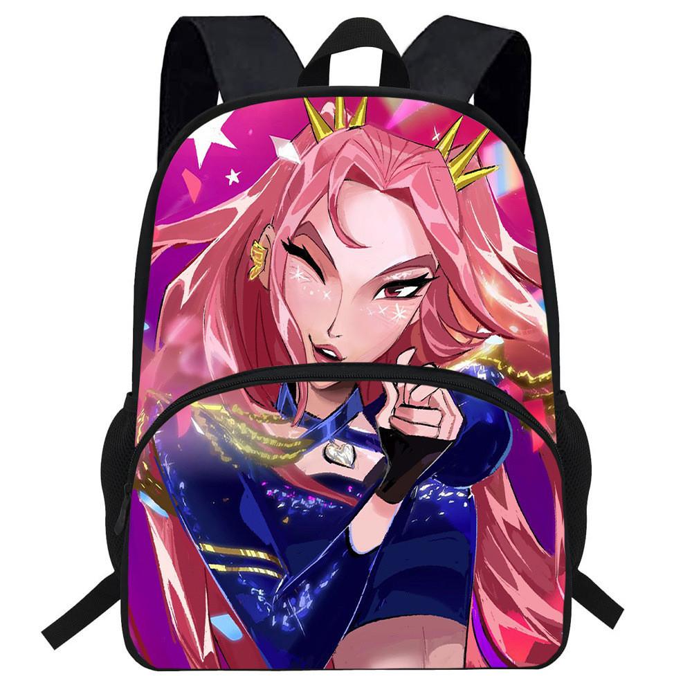 Hunters Demon Kpop Cartoon School Backpack Durable Material Anti Shock Students