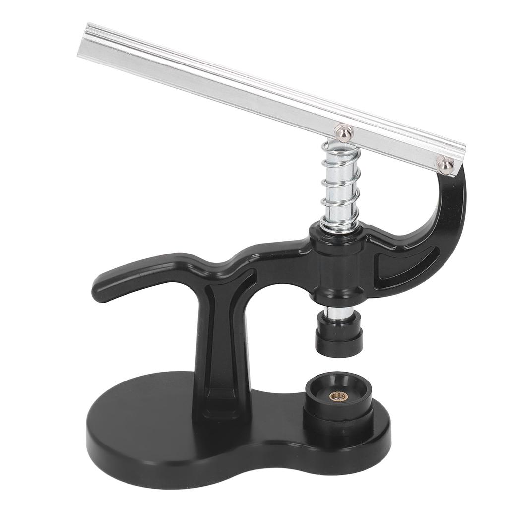 Prensa de Caixa de Relógio Braço de Mola Alça Antiderrapante Fechador de Tampa Traseira de Relógio com 12 Matrizes para Reparo