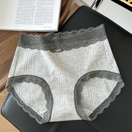 Cotton Underwear for Women Soft Breathable Cheeky Bikini Panties Ladies Sexy Lace Mid Rise