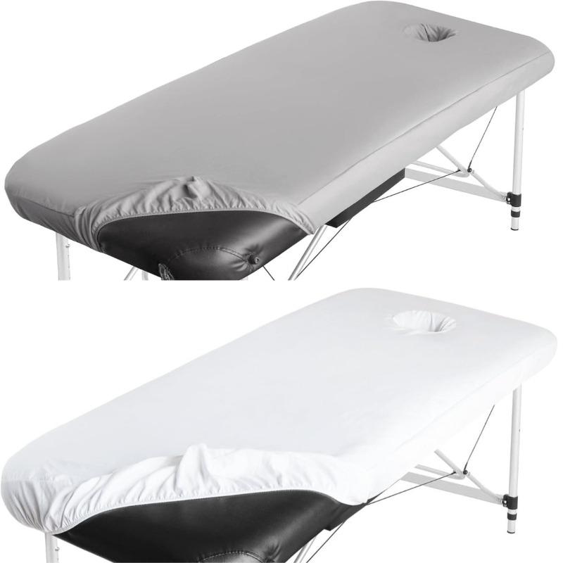 6FT Milk Silk Elasticity Massage Table Cover Antifouling Beauty Salon SPA Massage Table Cover Fitted Replacement Bed Sheet