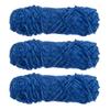 3 Skeins Chenille Yarn Soft Blanket Yarn Polyester Velvet Fancy Fluffy Yarn Knitting for Crochet Weaving Scarf, White