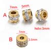 20 stuks 10 stuks Roestvrij Staal Strass Kralen Goudkleurige Spacer Losse Kralen Bedels voor Sieraden Maken Armband Ketting DIY