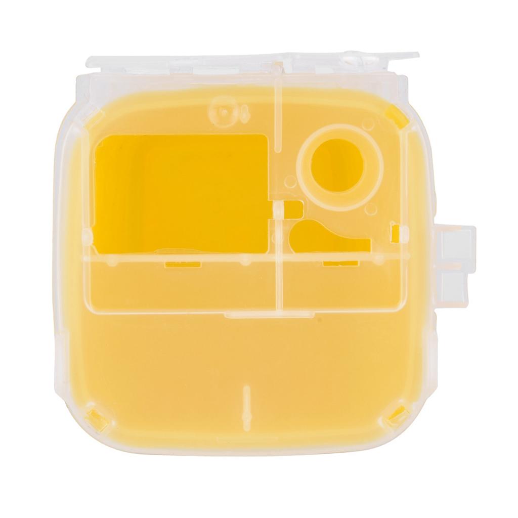Tattoo Medical Plastic Sharps Container Biohazard Needle Disposal 1L Size Waste Box Yellow