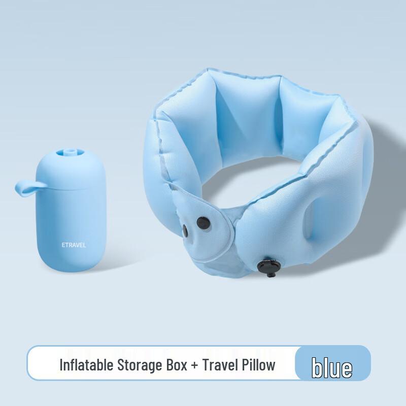 Portable Inflatable U-shaped Neck Pillow