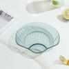 Kangxingda Plastic Transparent Snack Plates (Set of 5)