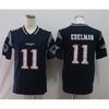 American Football Jersey Patriots Team Uniform Brady 12 87 11 Retro Style Cotton Blend Men Women