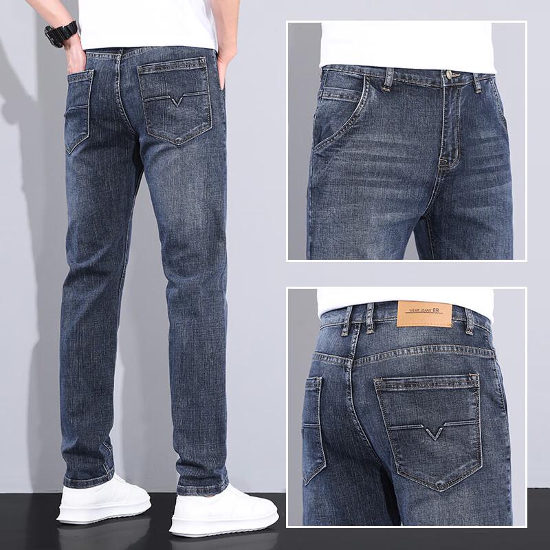 PLAYBOY Men s Stretch Straight-Leg Jeans 33