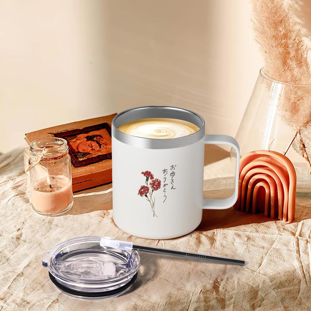 Livole Day Birthday Anniversary Gift for Stainless Steel with Vacuum with Perfect for and Mother's Gift, Gift, Mom, Mug, Insulated, Lid, Insulated,