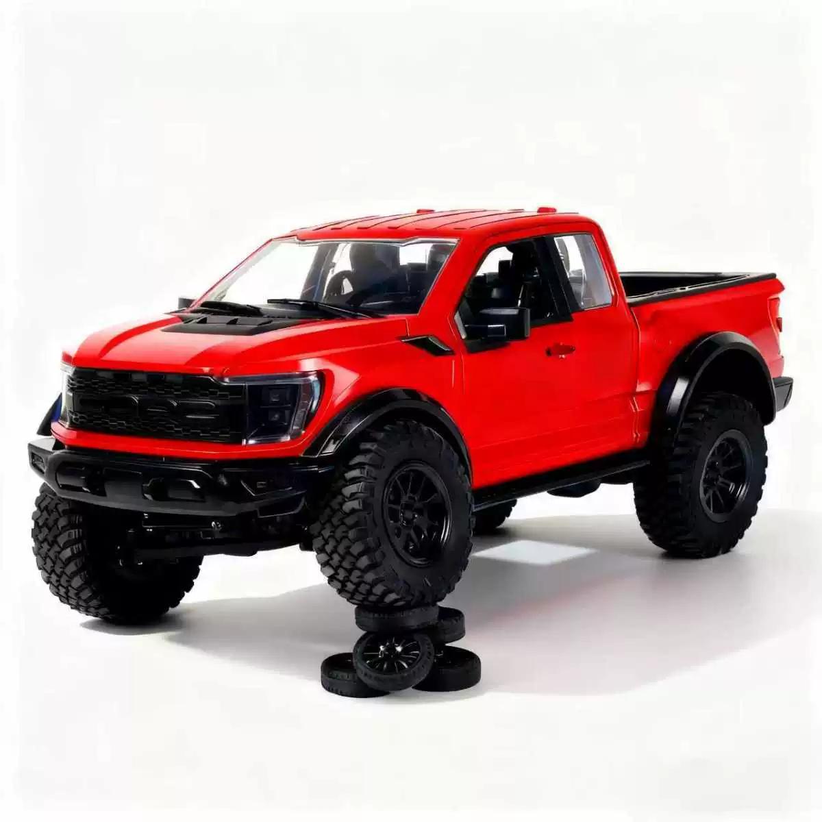 

Red Star New F-150 Raptor Scale Rc Off Road Pickup Truck Full Metal Gear Box Simulation Model Vehicle 1 12 4wd Kid Friendly Entertaining Fun Play Safe