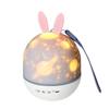 1Pc Cute Rabbit Starry Sky Projection Light USB Charging Remote Control Music Box Night Light Gift Cute Deer Bluetooth Speaker Timing Light