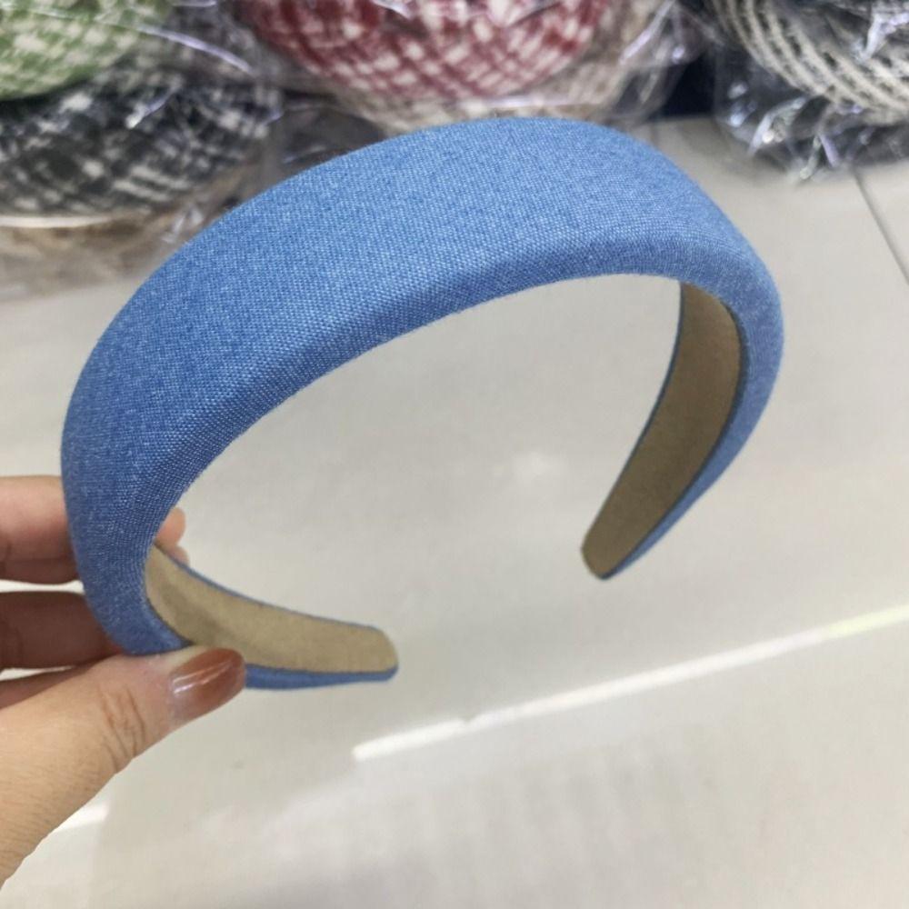 

Wide Headband Cool Blue Hair Loop Facial Mask Hair Holder Women Girl Hair Accessory