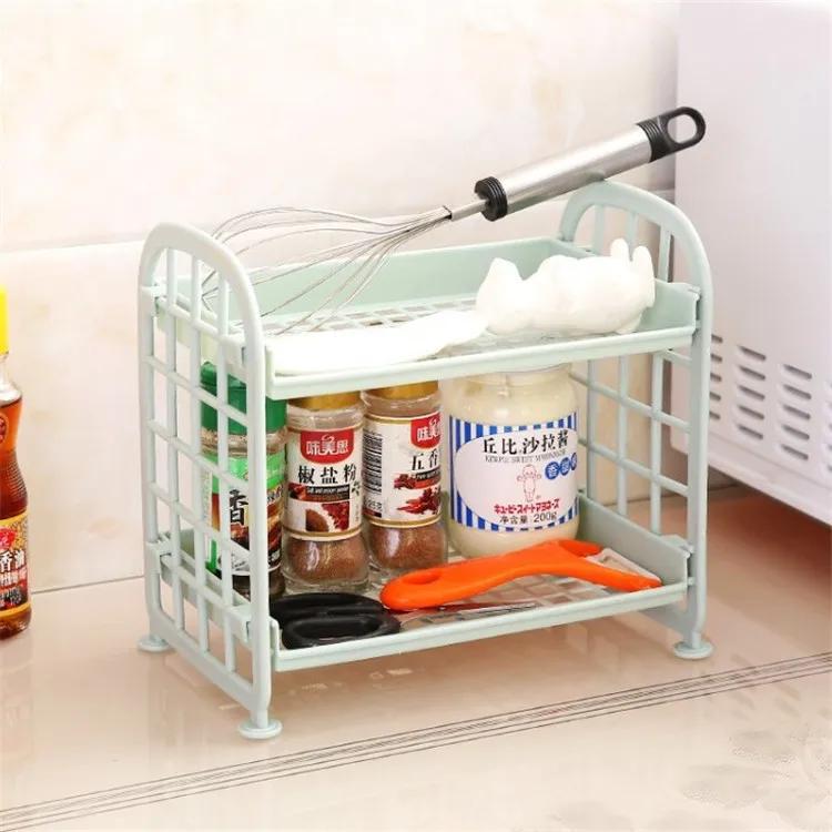 Household Double-layer Detachable Miscellaneous Storage Rack, Small Hollow Desktop Cosmetic Storage Rack