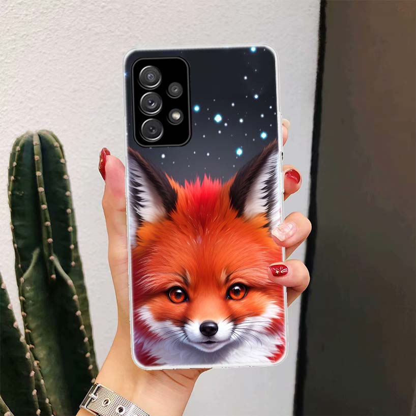 Animal Fox For Samsung Galaxy A16 A15 A14 A13 A56 A55 A54 A53 Phone Case A36 A35 A34 A33 A26 A25 A24 A23 A05S A04S A03S A15 A14