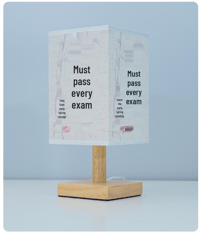 Chinese Zen Calligraphy Table Lamp - Bedroom, Bedside, Study, Teahouse Retro Night Light.