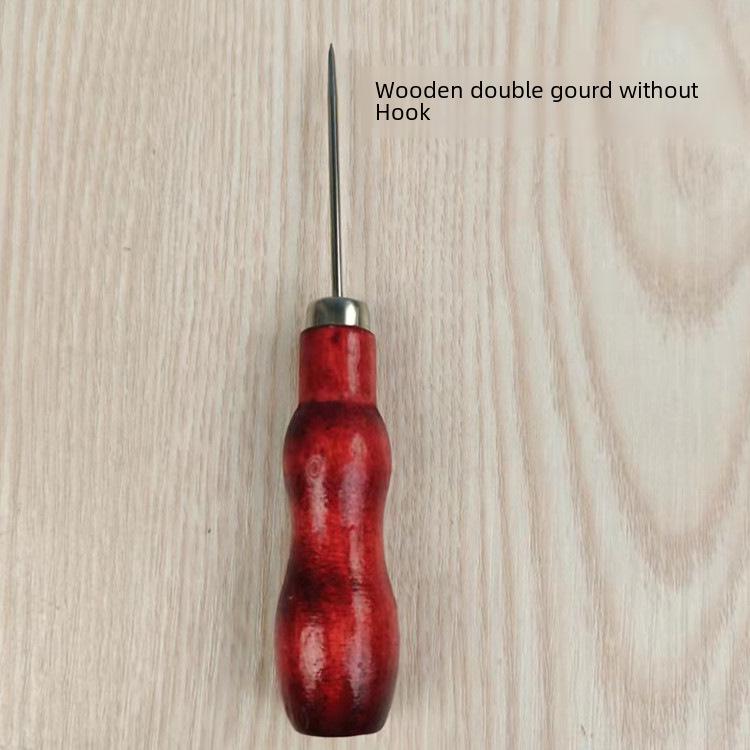 Gourd-Shaped Hook Awl with Straight Cone Wood/Plastic Drill, Positioning Drill, and Shoe Drill 15G.