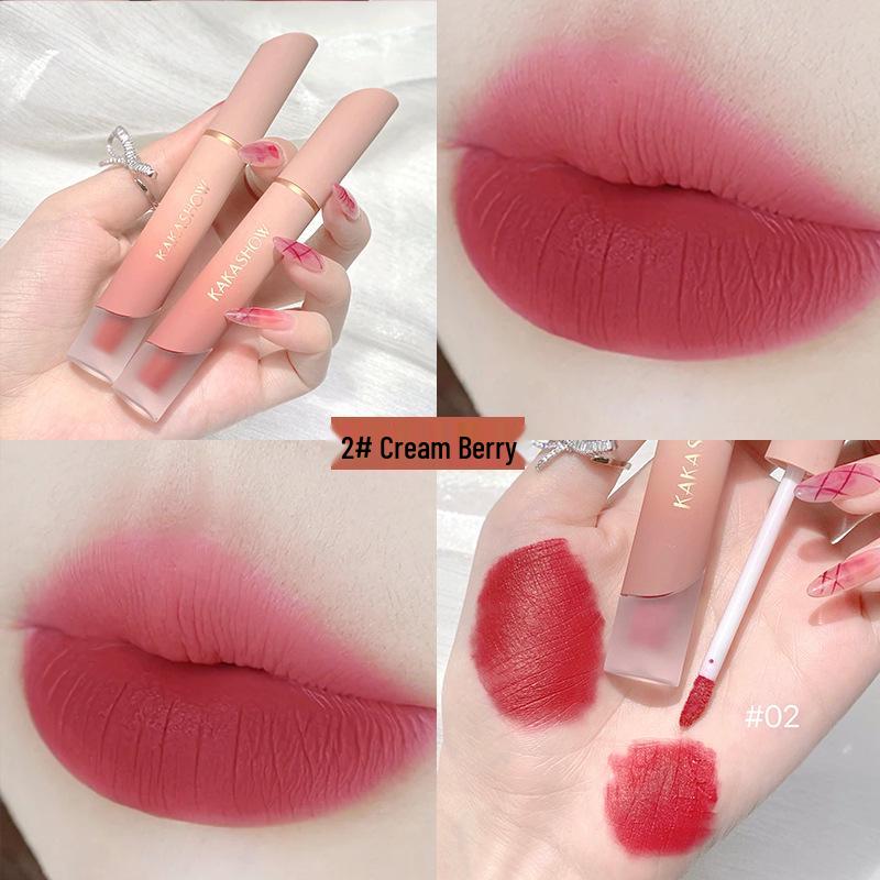 CVZ Samt Matt Lipgloss: Aufhellender, Transferfester, Feuchtigkeitsspendender Pfirsich-Lippenstift