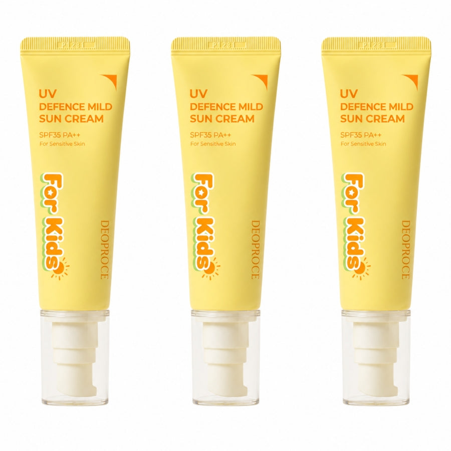 Deoproce UV Defence Mild Sun Cream SPF35+ PA++ for Kids 50ml*1Pc/2Pcs/3Pcs/4Pcs