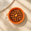 Foldable Pet Bowl Portable Slow Feeder Bowl with Suction Cups Non-Slip Silicone Collapsible