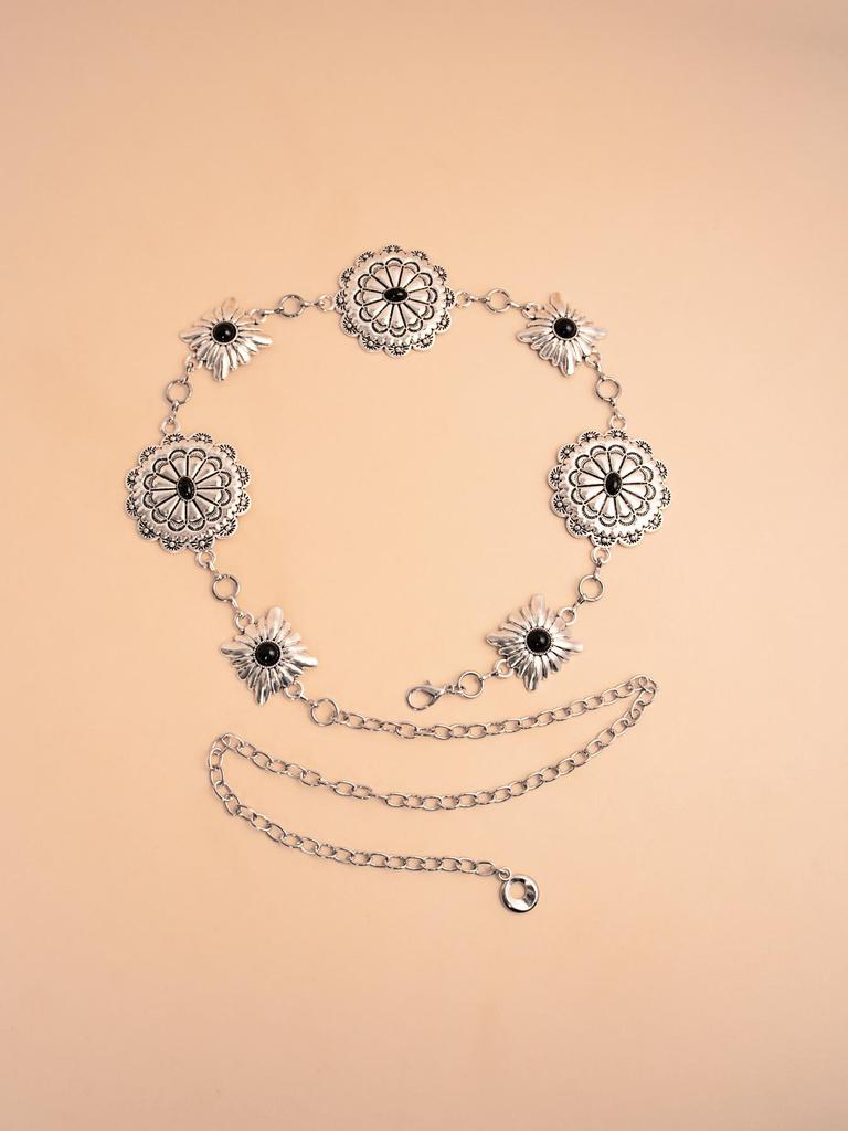 Songhua Stone Ethnic Style Ladies Fashion Waist Chain Accessory