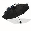 Harry Potter, Wizarding World Automatic Open/Close Umbrella   Compact Travel Umbrella, 8 Rib Heavy Duty Construction, Ideal Gift, 151