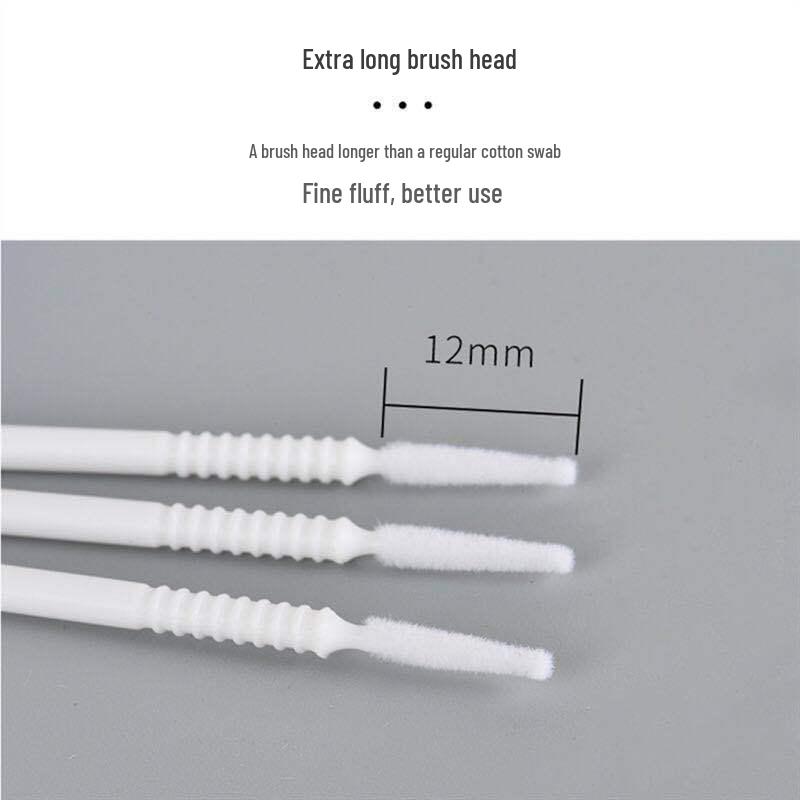 Eyelash Extension Remover Nano Cotton Swabs - 100 Pcs Eyelash Cleaning and Hygiene Sticks