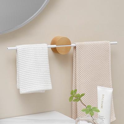 Porte-serviettes mural en aluminium, 40/50 cm, mobile, pour salle de bain, cuisine