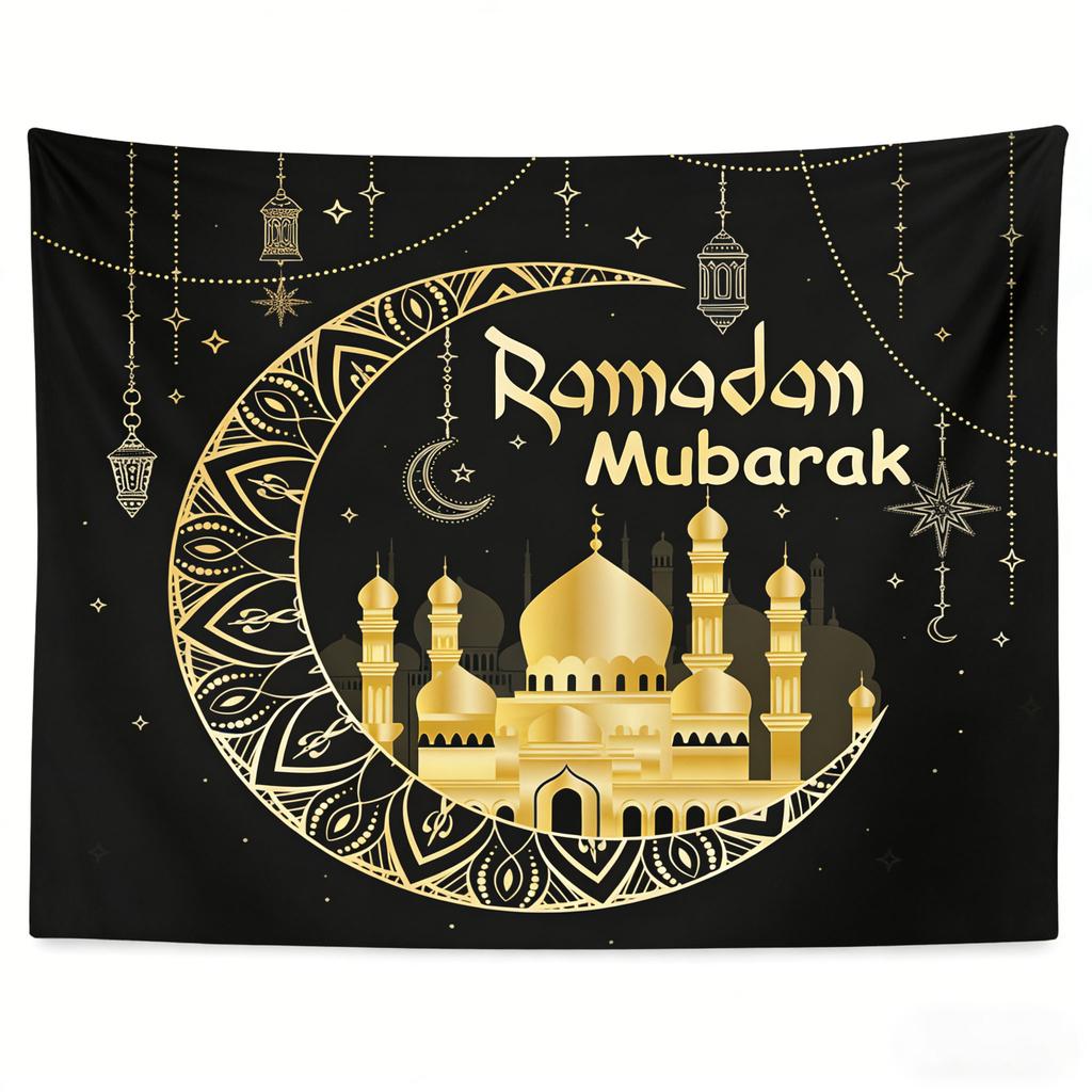 2026 Exclusive To Ramadan Tapestry Ramadan Mubarak Tapestry Exquisite Gifts for Friends and Family Aesthetic Wall Hanging Decor
