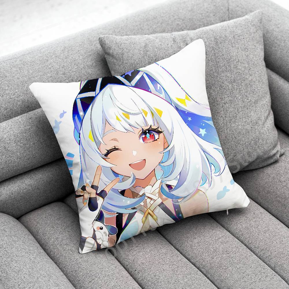 Genshin Impact Citlali Mualani Throw Pillow Case For 45x45cm 40x40cm 55x55cm 50x50cm 30x30cm Square Car Pillowcase Shell
