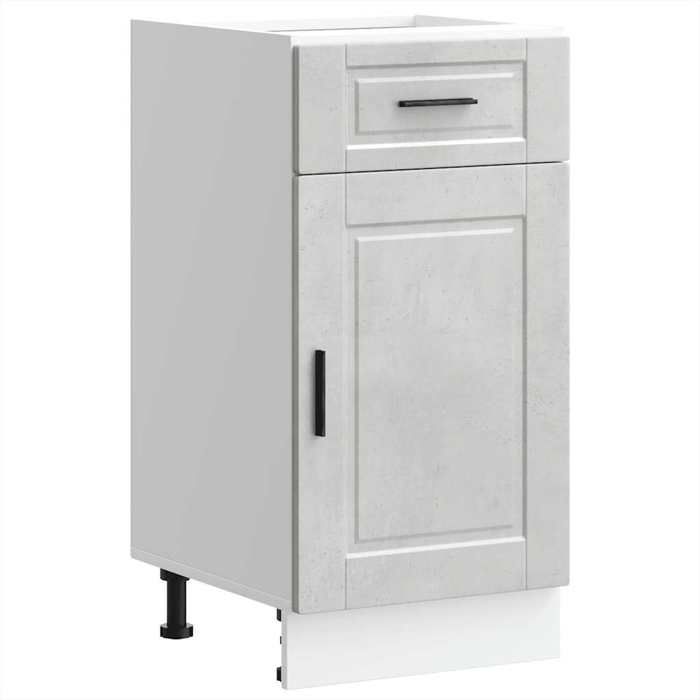 VidaXL Armoire de cuisine Porto gris béton bois d'ingénierie 853951