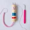 Woodcraft Loom Rope Weaving Tool Sewing Accessory with Needle for Crafts