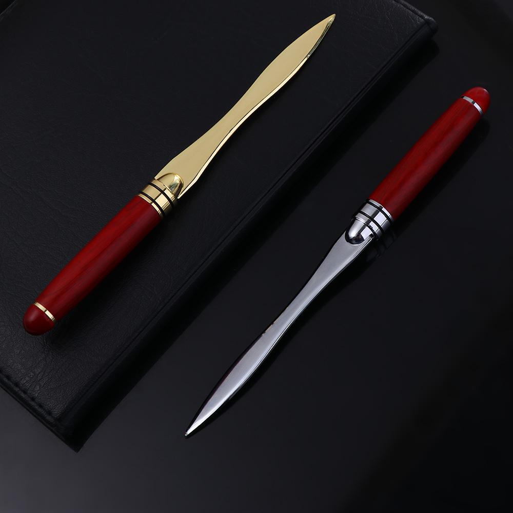 Vintage European Style Letter Opener Wooden Handle Express Envelopes Document Opener Cut Paper Tool Office Supplies Stationary