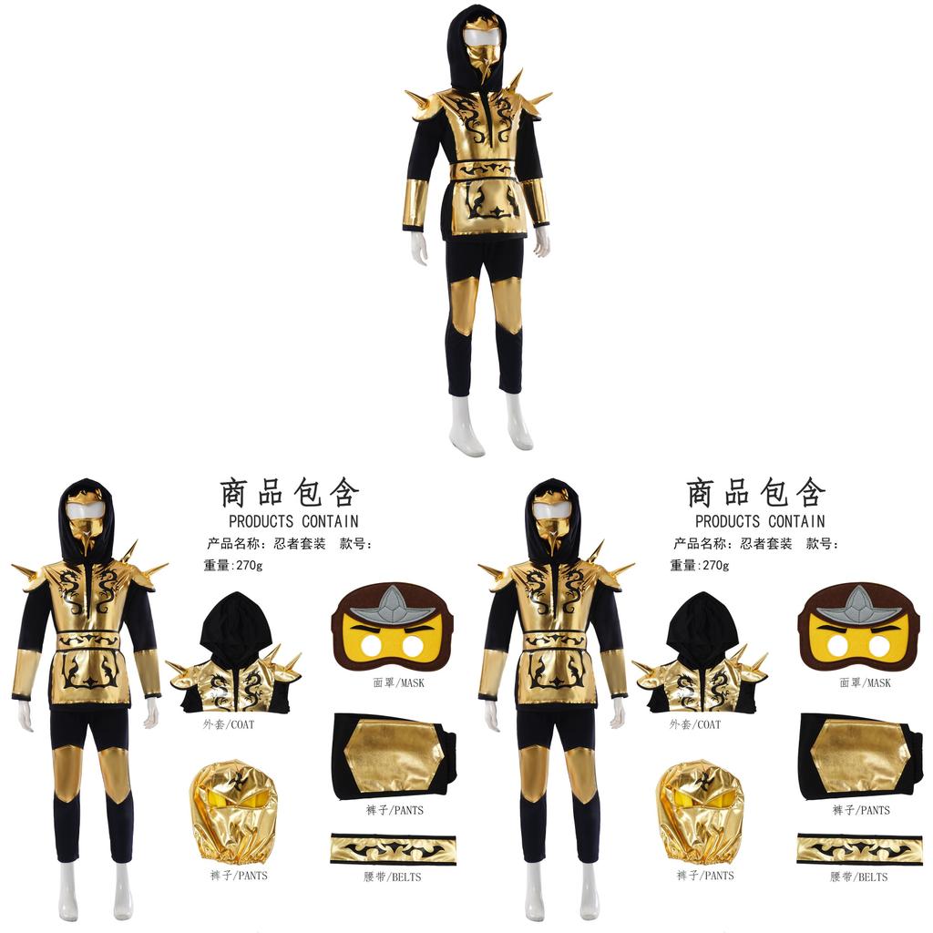Ninja Children Cosplay Costume With Polyester Fabric For Anime Role Play