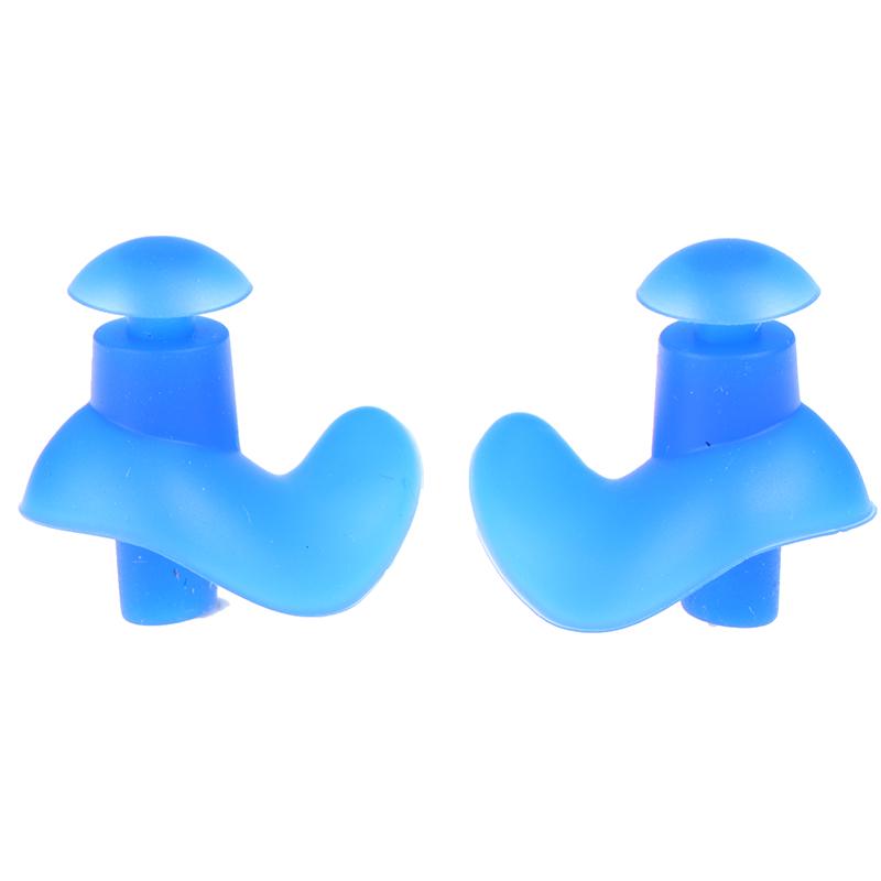 1 Pair Soft Silicone Ear Plugs Reusable Noise Reduction For Sleep