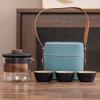 High-end express cup, one pot, three cups, portable travel tea set, portable outdoor enterprise, company business gift