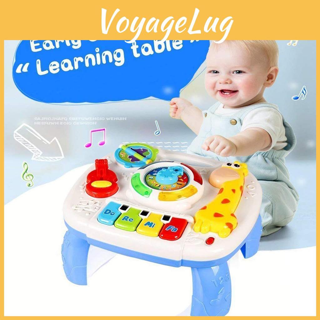 Musical Learning Hersity Activity Table Baby Toys With Lights And Sounds Gifts
