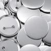 20Set 3.7cm/1.46in Round Button Parts Kit - Tinplate Tops & Plastic Clips with Film for DIY Button Maker Machine, ZSY
