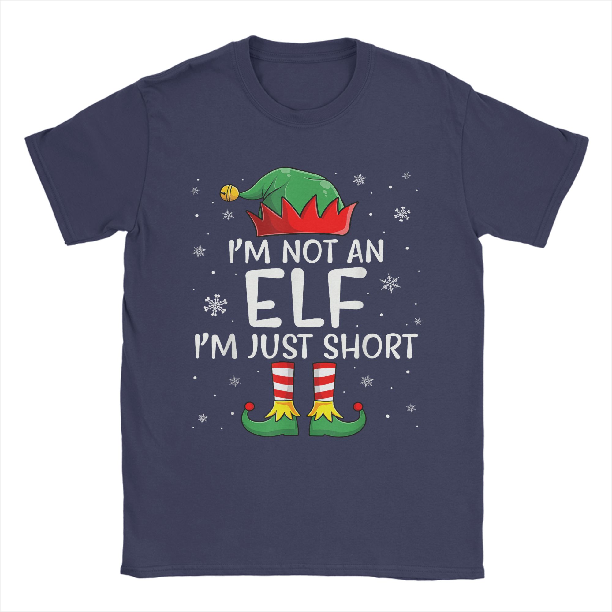 

Im Not An Elf Im Just Short Funny Christmas Matching Family T Shirt Cotton T Shirts For Mens Tee Shirt Short Sleeve Tops 4XL