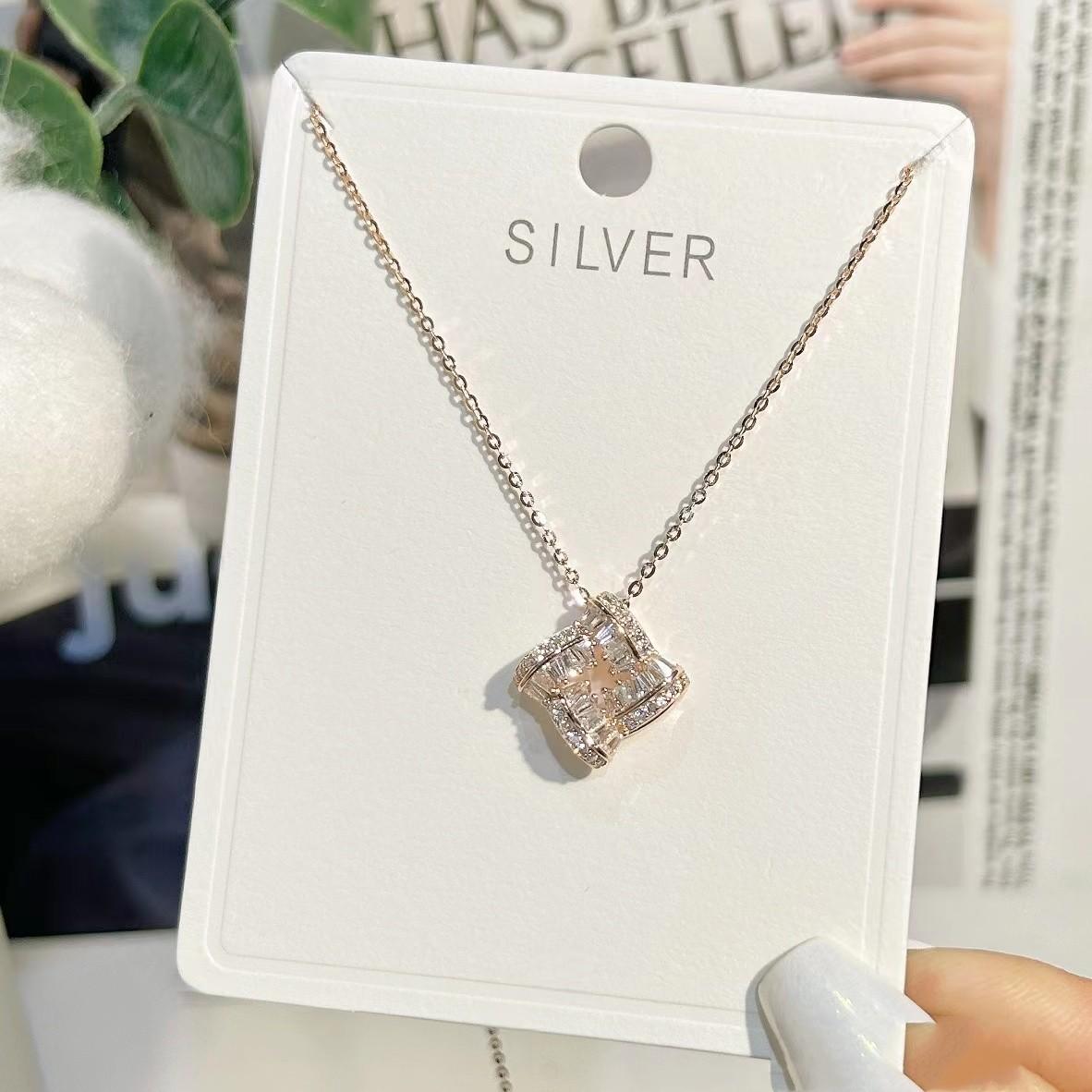 

Ожерелье из стерлингового серебра S925, женская цепочка на ключицу, шейная цепочка для подарков подруге