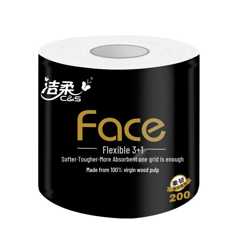 JieRou Face Black Core 4-Ply Toilet Paper