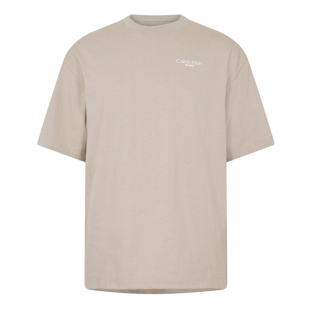 Calvin Klein Mens Back Print Logo Regular T-Shirt