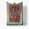 Vintage Embroidered Blanket Throw Soft Fleece Bed Sofa Decorative Rug Tapestry Cushion Cover Home Decor Gift