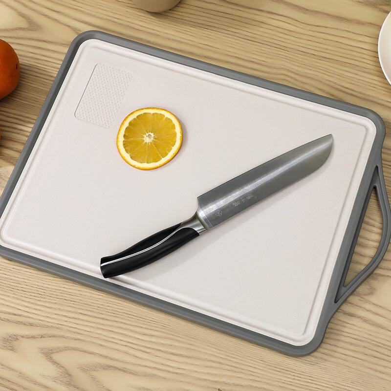 

Zhis Double-Sided Stainless Steel & Plastic Cutting Board