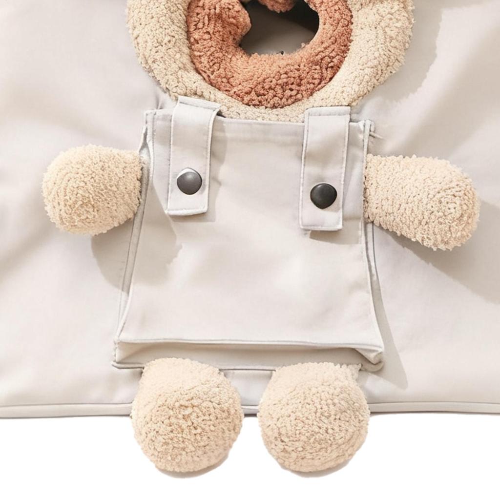 Cat Carrier Bag Bear-Shaped Puppy Carrying Handbag Puppy Tote Bag For Outdoor Shopping Camping Daily Walks Short Trips
