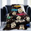 1Pz Coperta con motivo Highway 66, leggera per tutte le stagioni, per casa, ufficio, pisolino all'aperto, coperta multifunzionale