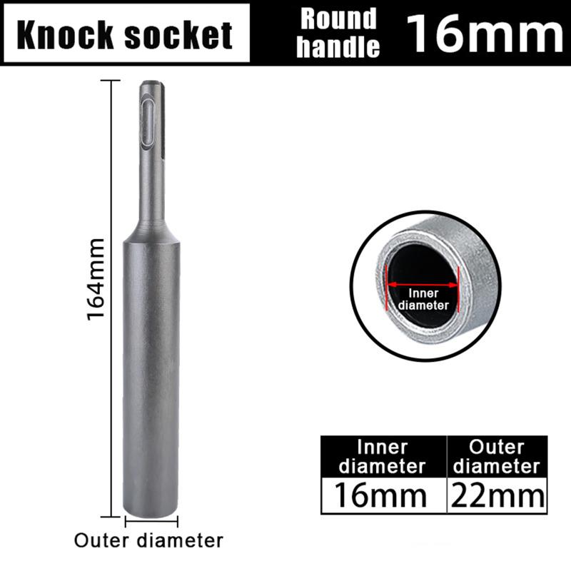 Ground Rod Driver Earth 8/10/12/16/20Mm Heavy Duty Durable Hardened Steel For Bit Driver Rotary Stake Hammer Drill Power Tool