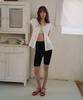 WITHOUT SUMMER Rib Biker Leggings_Black