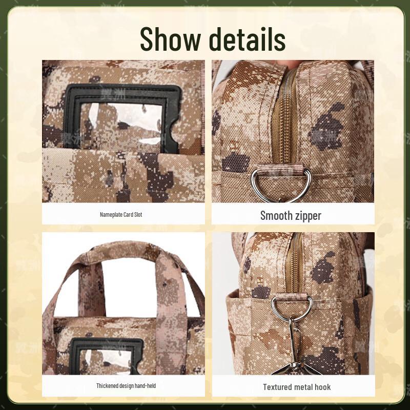 Yizhou Large Capacity Camouflage Laptop Messenger Bag