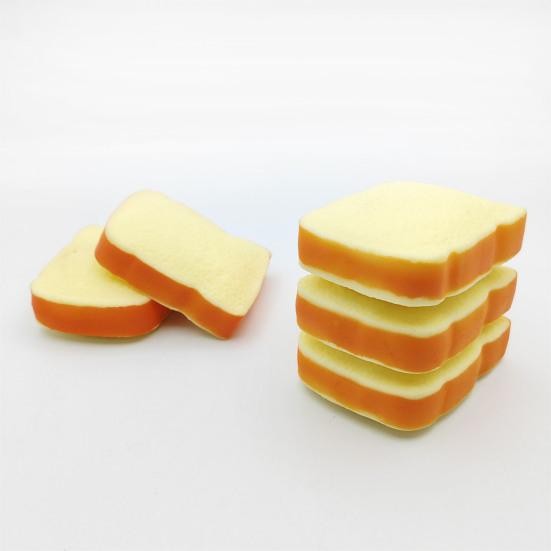 Bread Squeezing Toys 1/2Pcs Simulated Toast Stress Relief Toy Sliced Squeeze Sensory Relaxation Toy Soft Stretchy Fake Food Fidget for Kids
