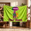 Barney (1) Personalizovaná deka se jménem Měkký útulný dárek na pohovku postel gauč Dekorace do domácnosti