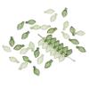 Acrylic Beads Green Acrylic Leaf Beads Transparent Charms Leaf Shape Beads  Women